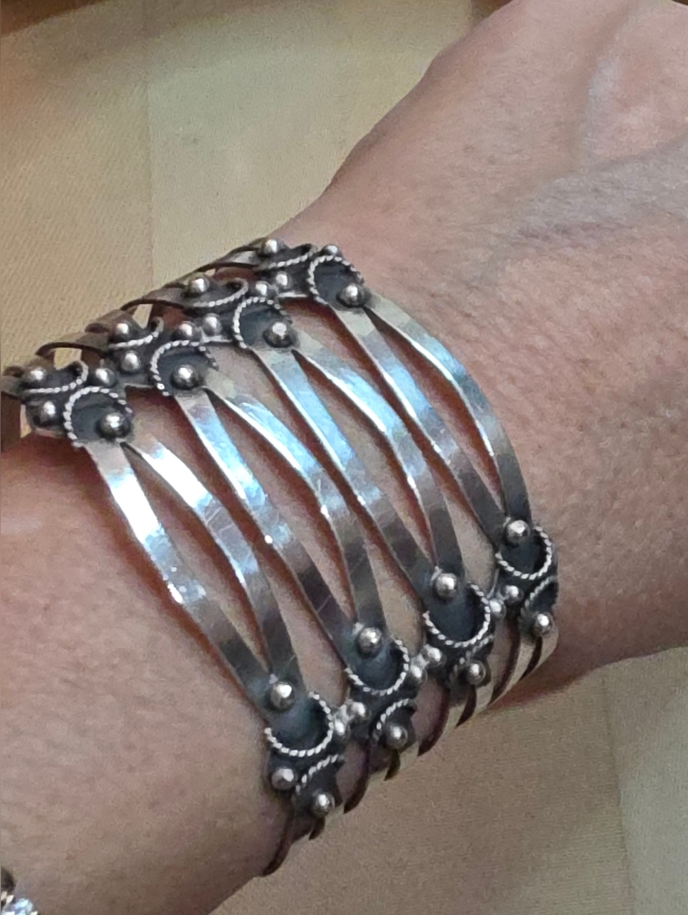 TALLERES DE LOS BALLESTEROS DESIGNER TAXCO STERLING SILVER 925 BRACELET 37.50 Gr